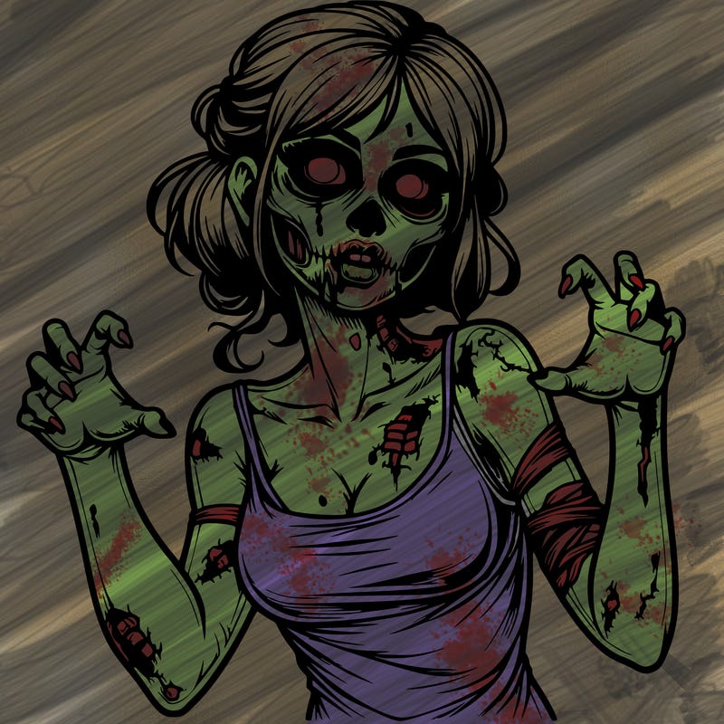 realistic zombie girl