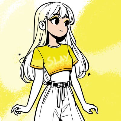 girl in a cute crop top