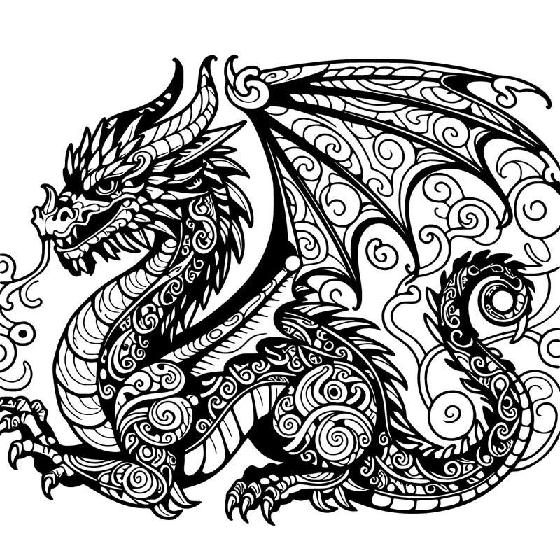 detailed dragon