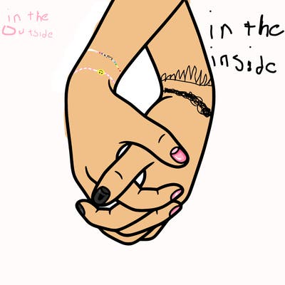 hands in shape of heart