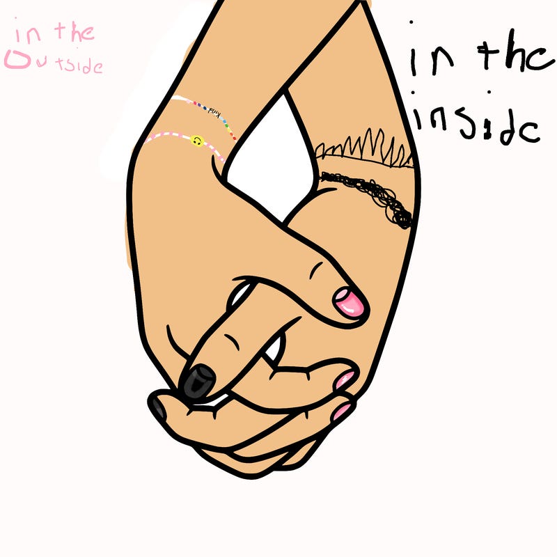 hands in shape of heart