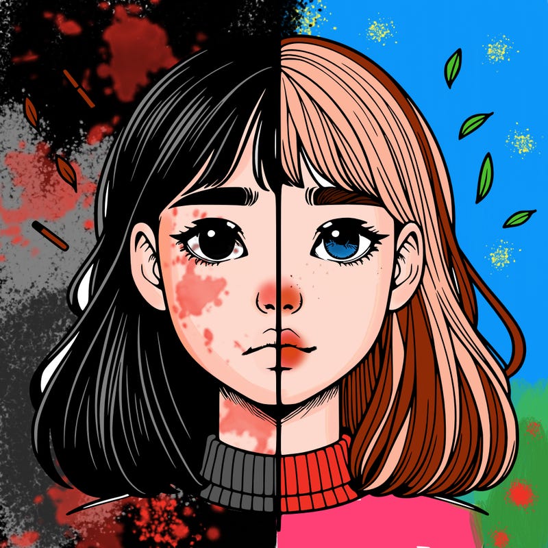 realistic girl split