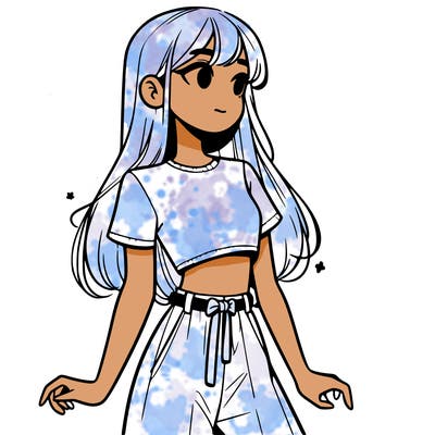 girl in a cute crop top