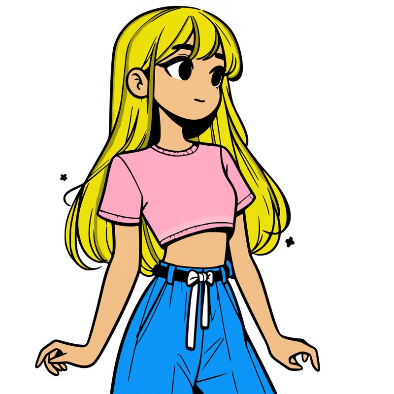 girl in a cute crop top