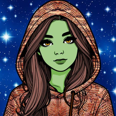 realistic girl with a hoodie