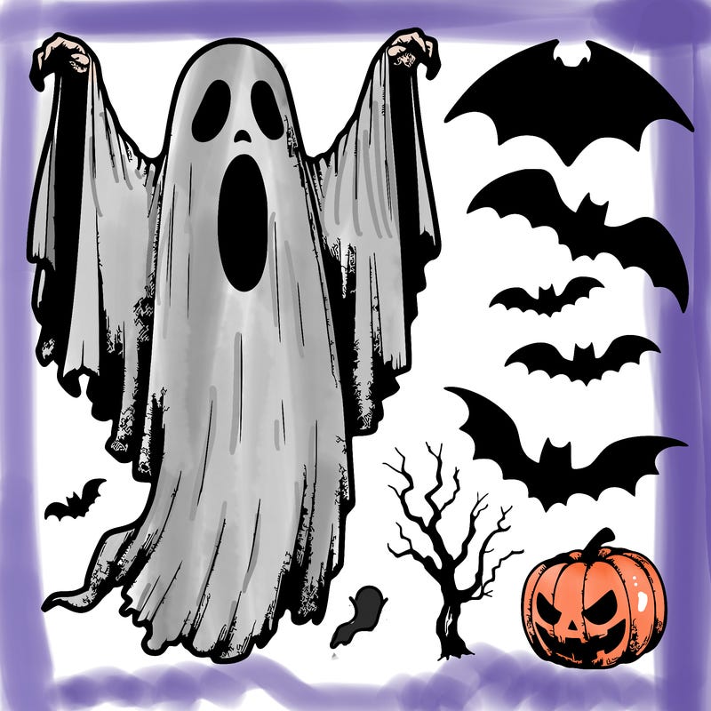 scary halloween realistic ghost