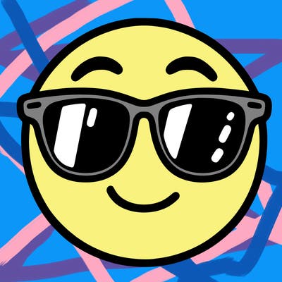 emoji with sunglasses