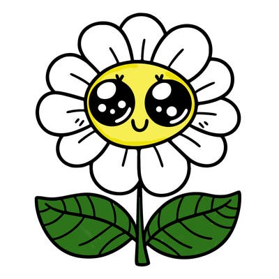 flower with eyes