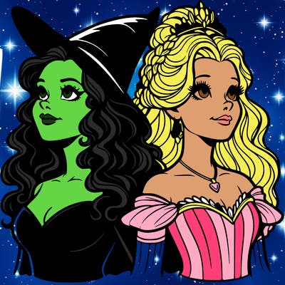 'elphaba and glinda (realistic)