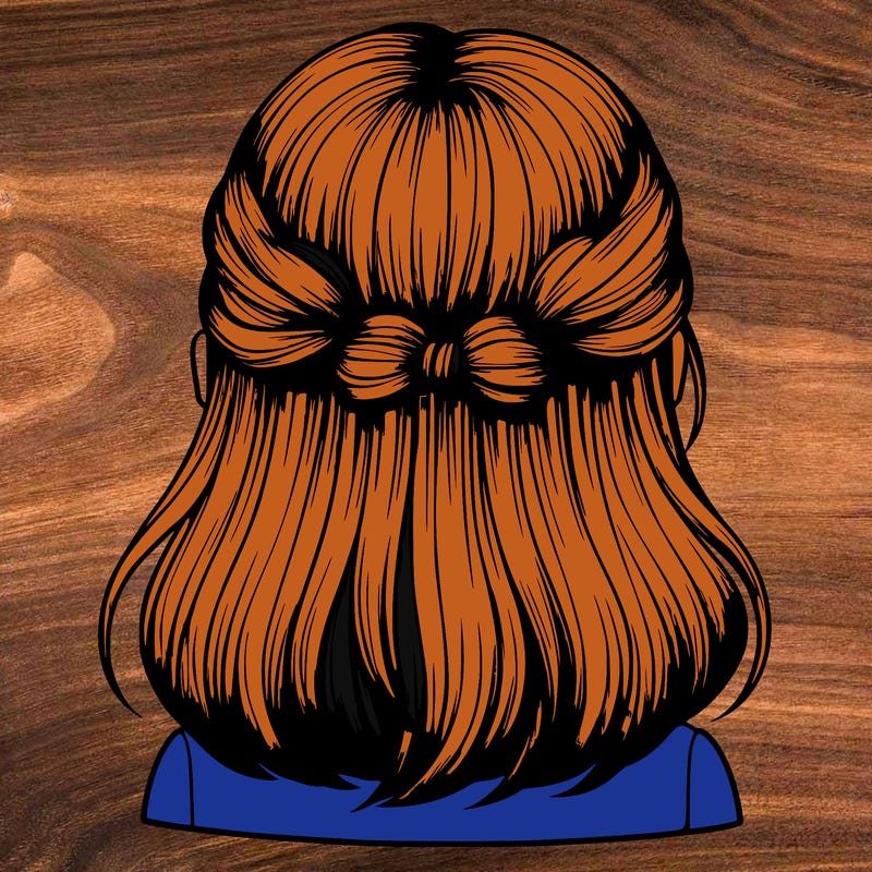 realistic girl  hairstyle