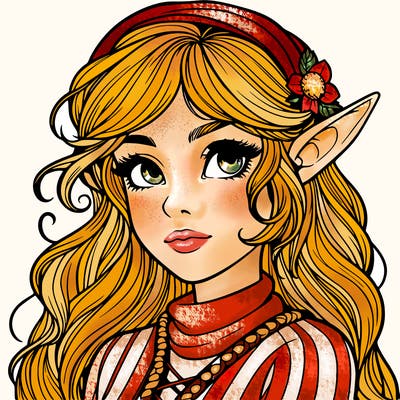 realistic elf girl
