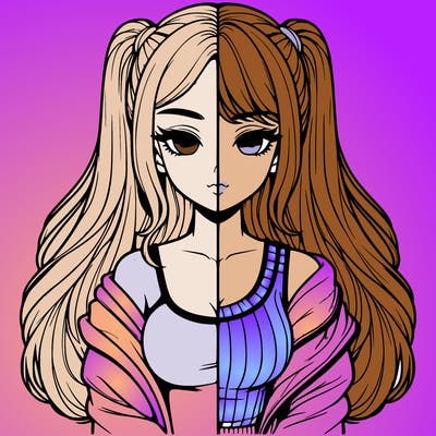 realistic girl split