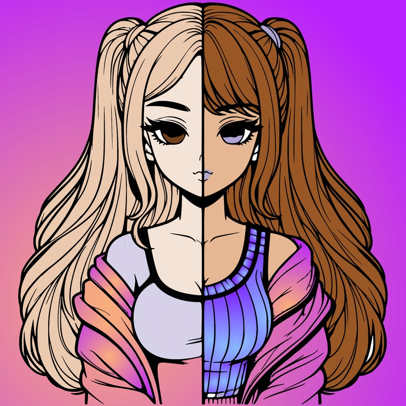 realistic girl split