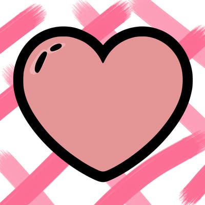 a blank heart
