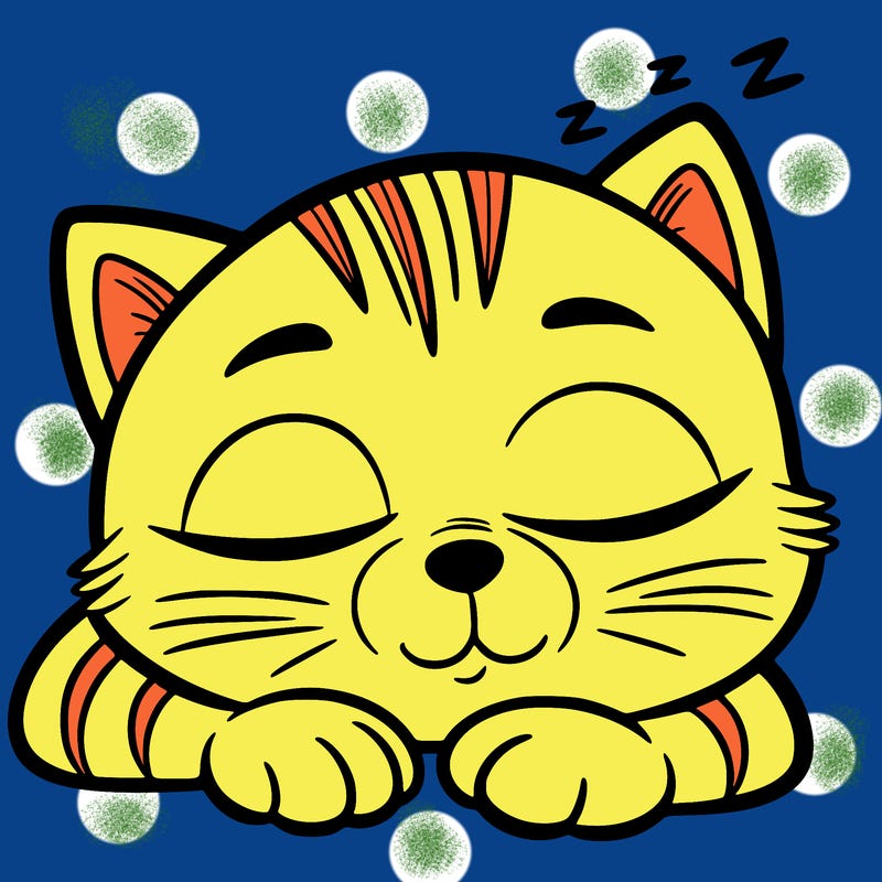 sleepy cat