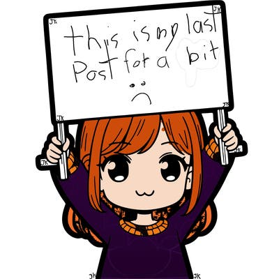 girl holding big sign