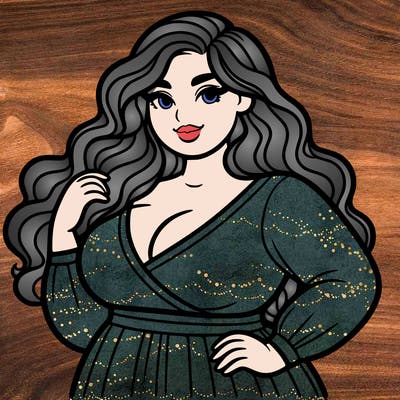 super plus size beautiful woman