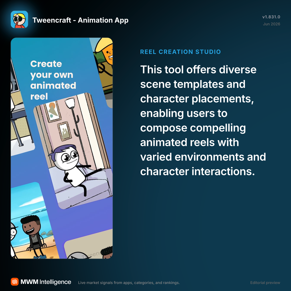 Tweencraft - Animation App - Photo & Video App | MWM