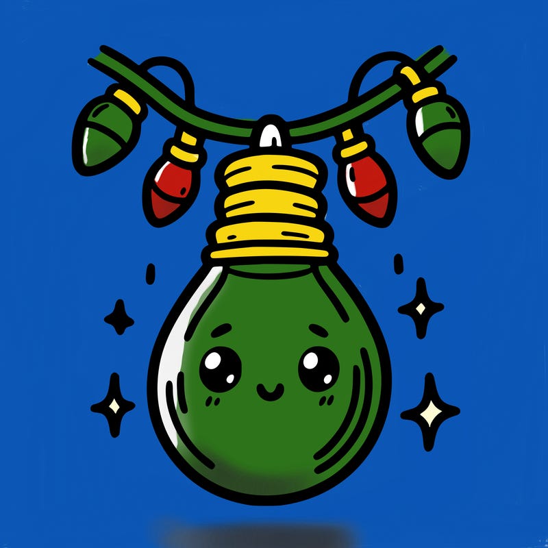 small bulb of a garland