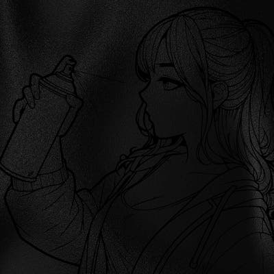 a realistic girl spray, painting