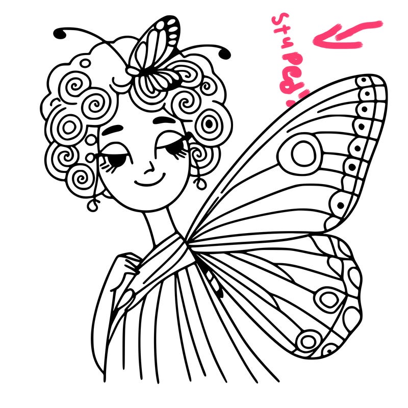 butterfly woman