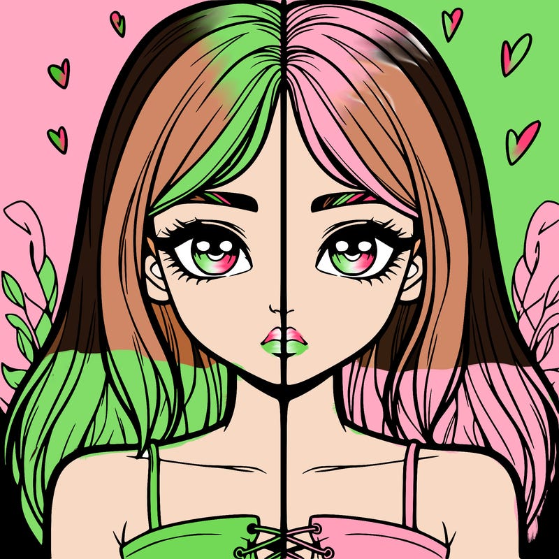 realistic girl split