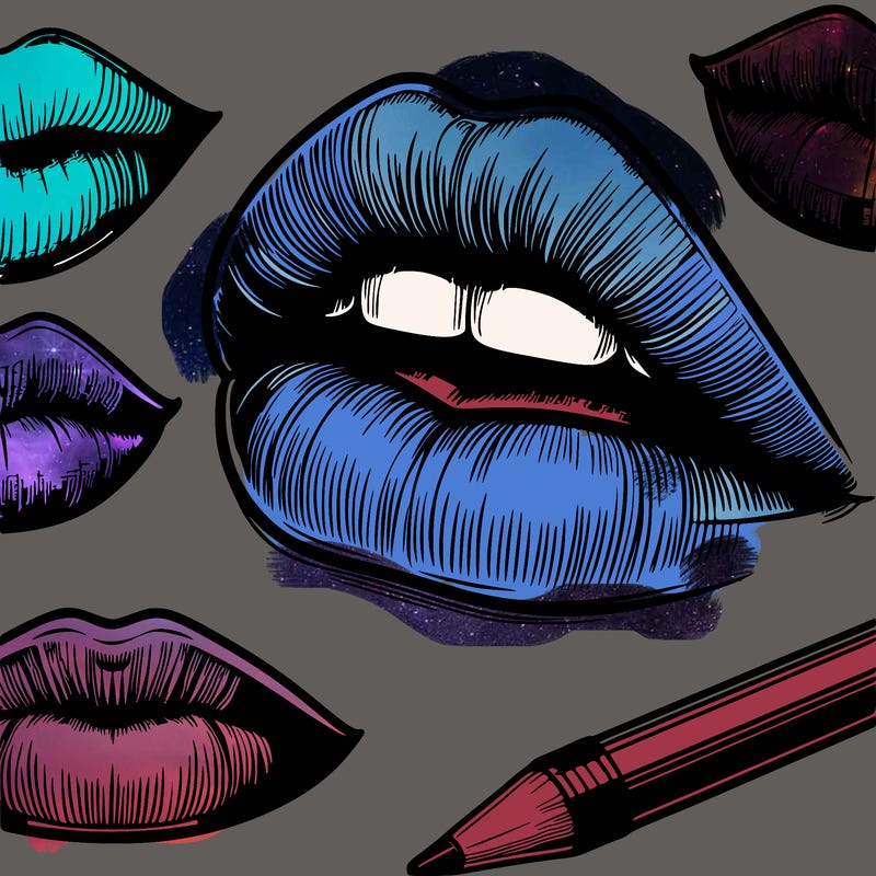 realistic  lips