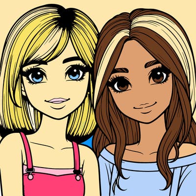 realistic girl best friends
