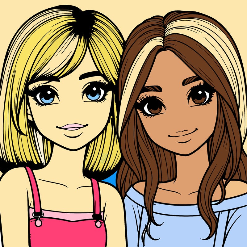 realistic girl best friends