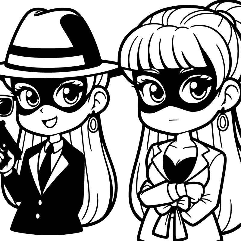 secret agent girl with gun