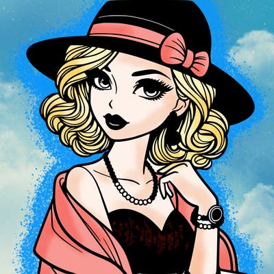 stylish evening girl