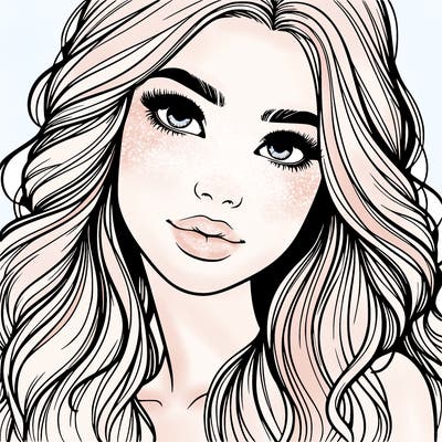 beautiful realistic girl