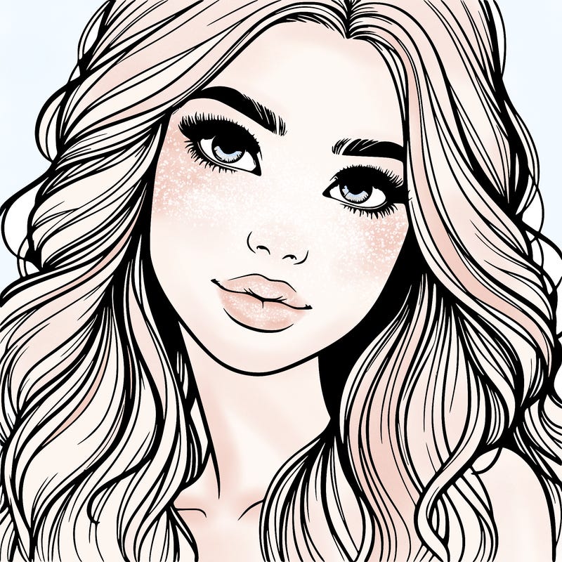 beautiful realistic girl