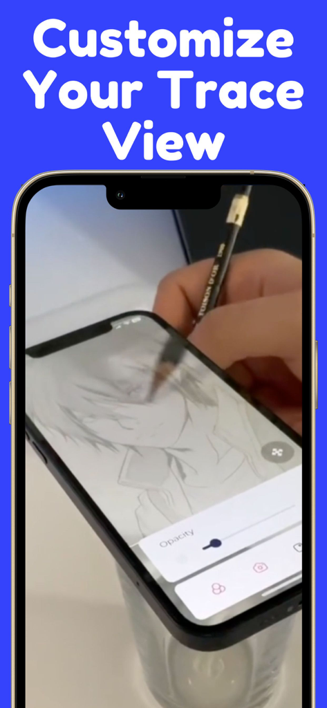 How to Draw - AR Drawing - Smartphone using augmented reality to trace a sketch onto paper with adjustable opacity