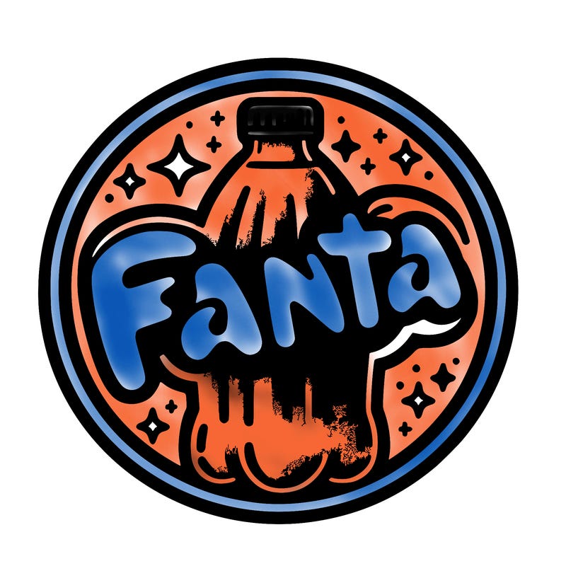 fanta logo circle