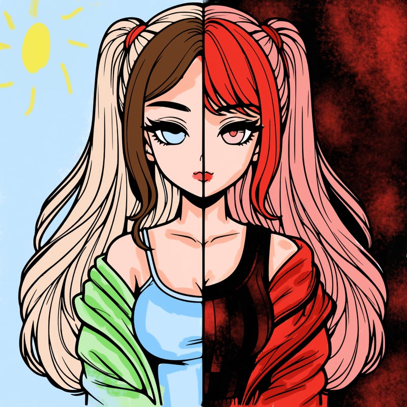 realistic girl split