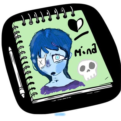 a blank sketch pad
