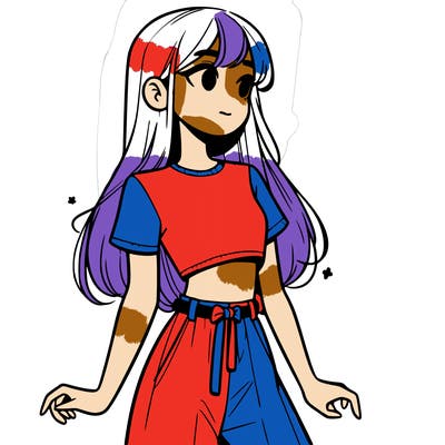 girl in a cute crop top