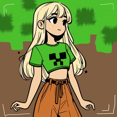 girl in a cute crop top