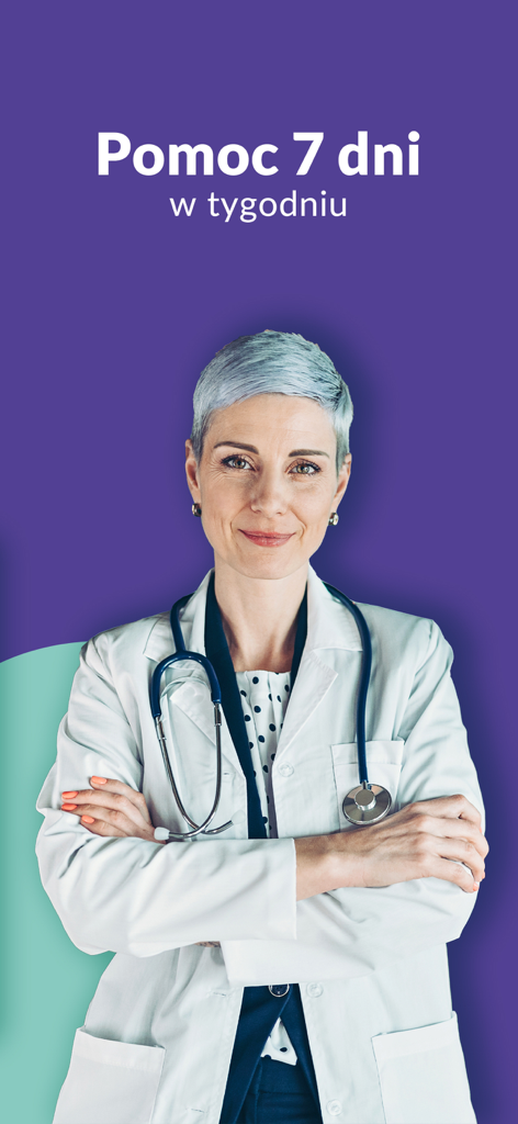 Dimedic - recepta na zdrowie - Medico donna in camice bianco per l'assistenza Dimedic 7 giorni su 7