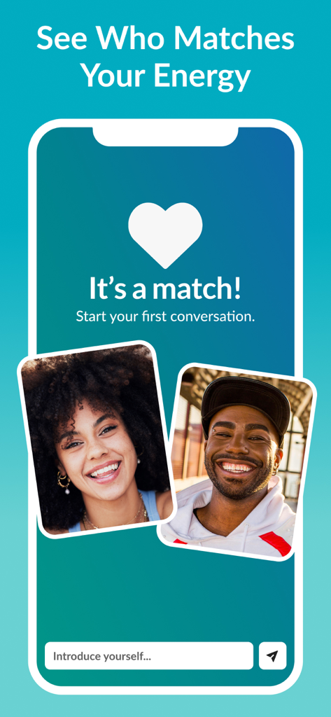 Tagged Dating: Chat & Go Live! - A screen from the Tagged dating app showing a match between two users with a prompt to start a conversation