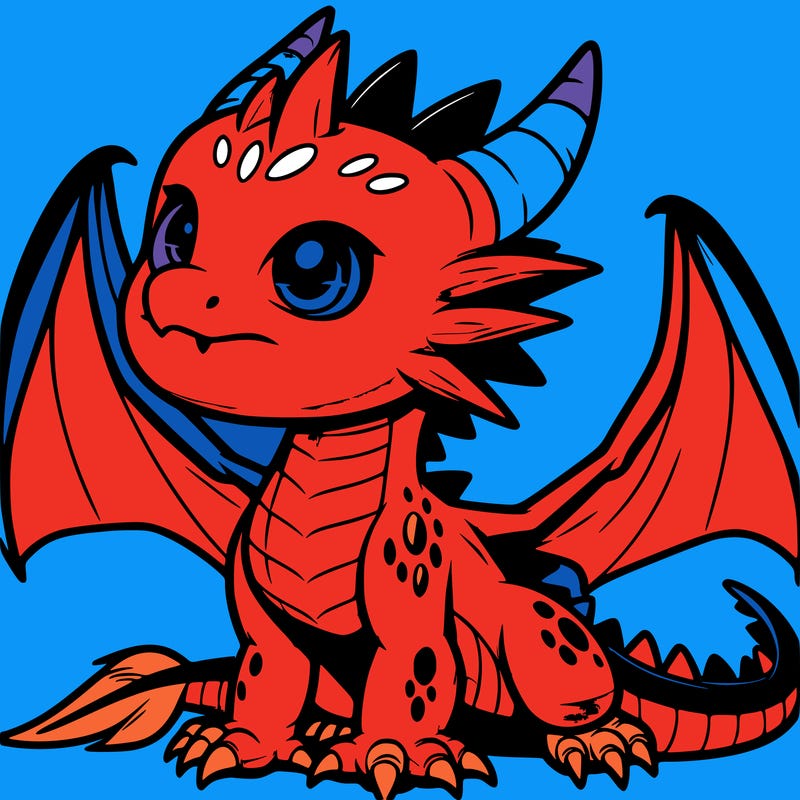 fierce baby night dragon