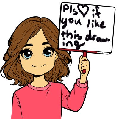 realistic girl holding up a sign