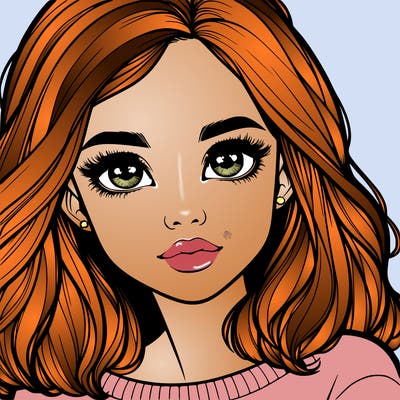 realistic girl whith cute eyes