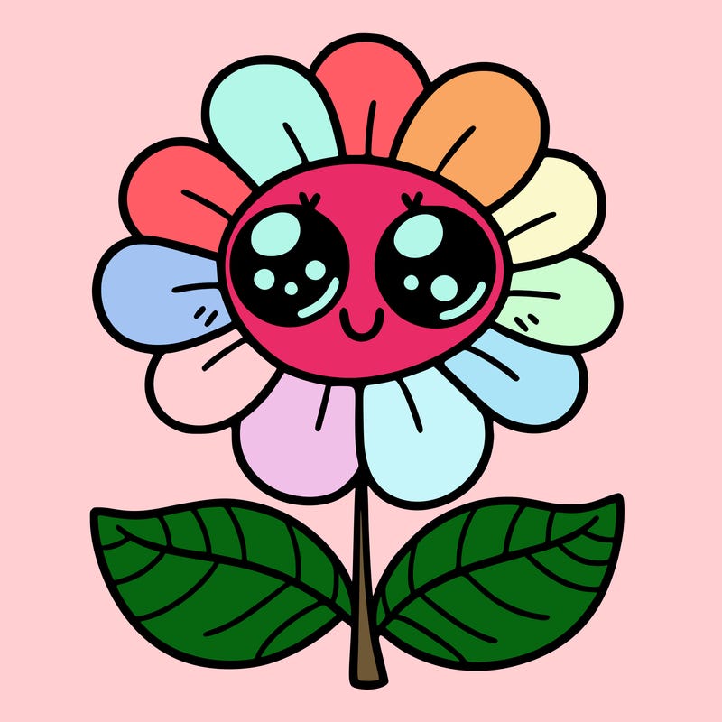 flower with eyes