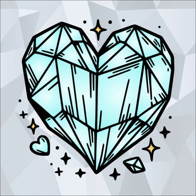 crystal heart