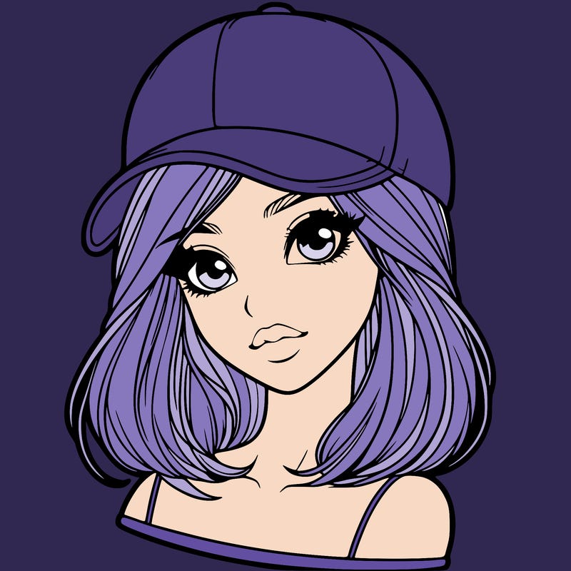 semi realism beautiful girl wearing cap