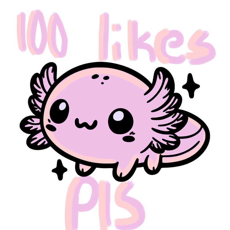 cute easy baby axolotl