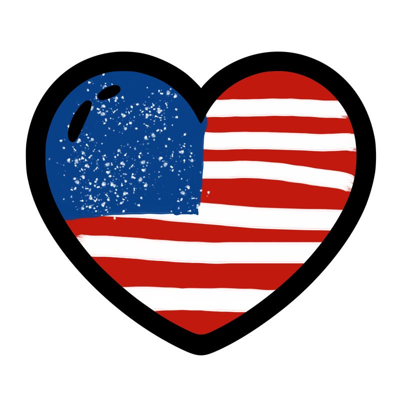 a blank heart