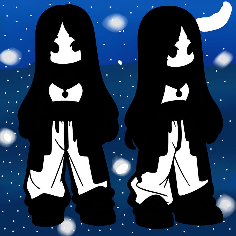 girl in baggy pants crop top and long hair